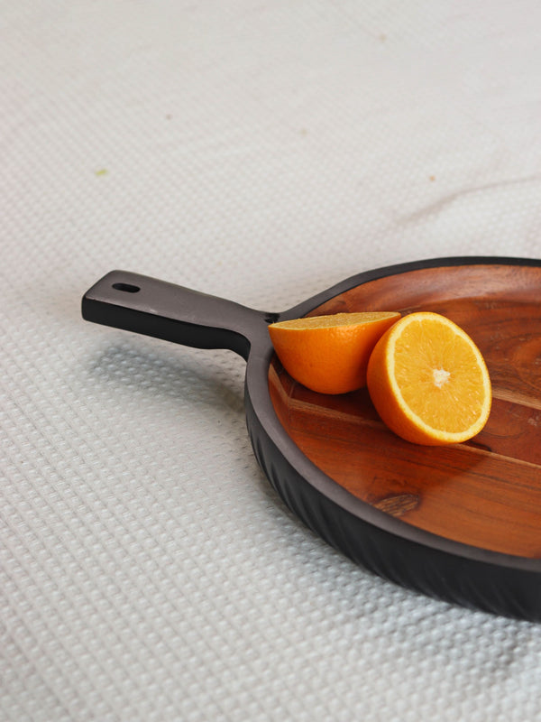 Acacia Wood Server with Handle