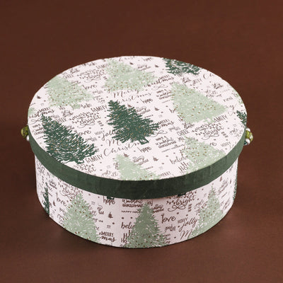 Christmas Tree Round Gift Box