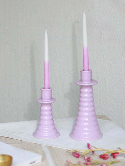 Ombre Candles and Coil Holder Set