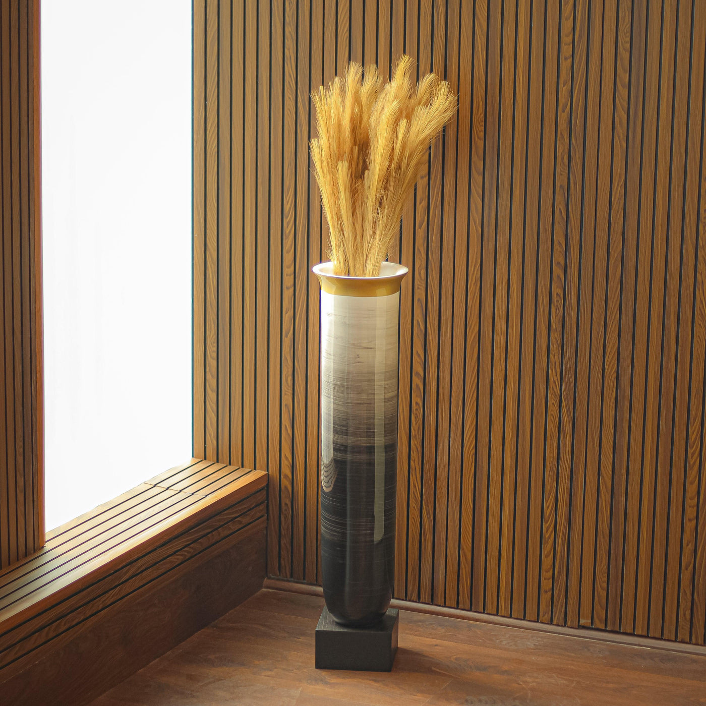 Coop  Brushed Slate Vase