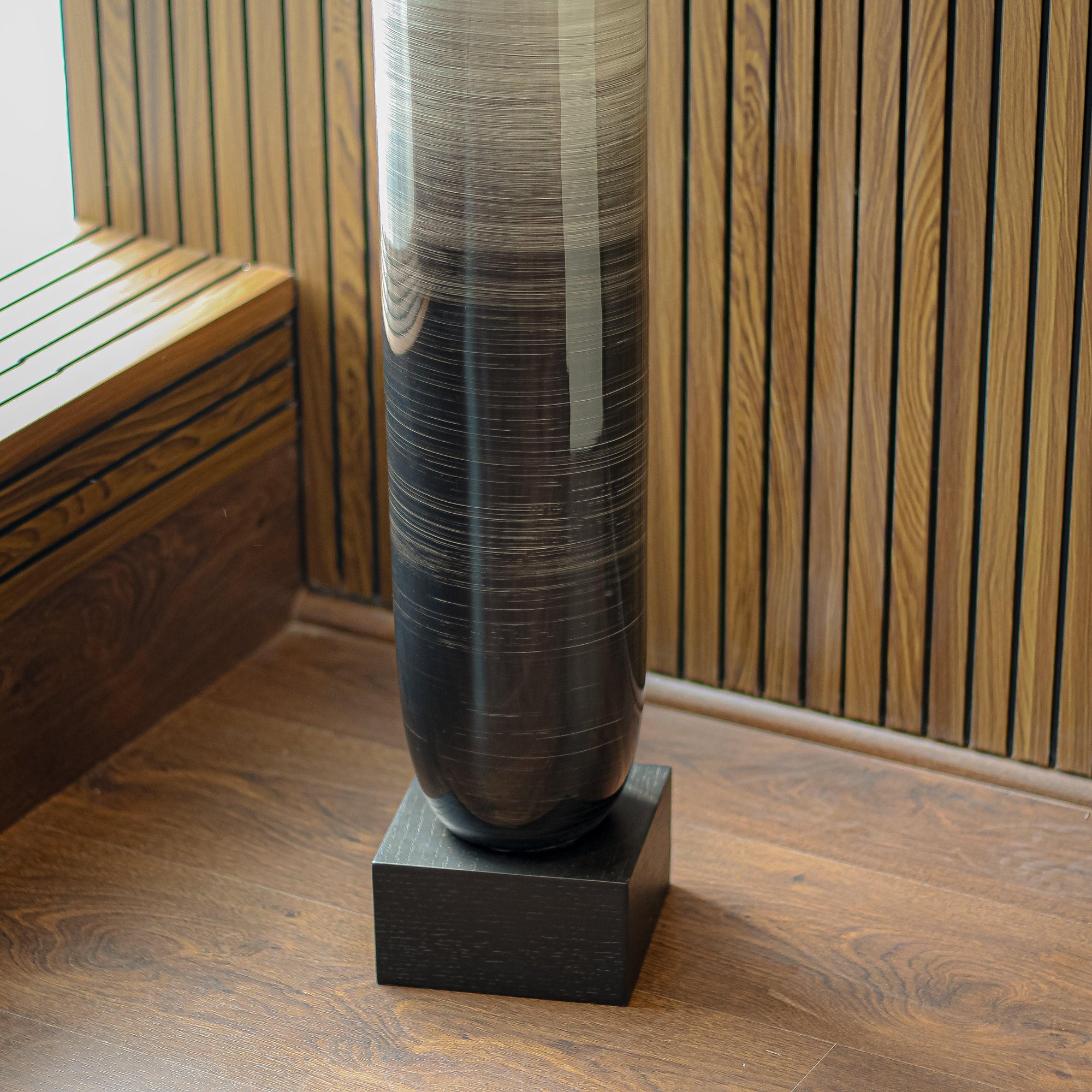 Coop  Brushed Slate Vase