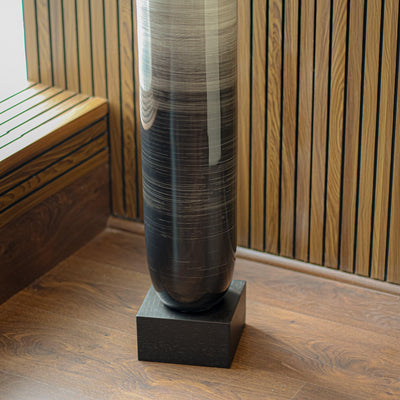 Coop  Brushed Slate Vase