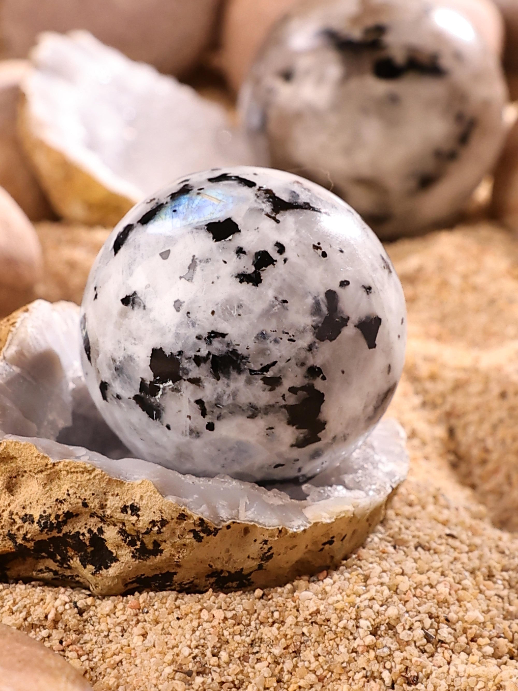 Gemstone - Rainbow Moonstone Sphere