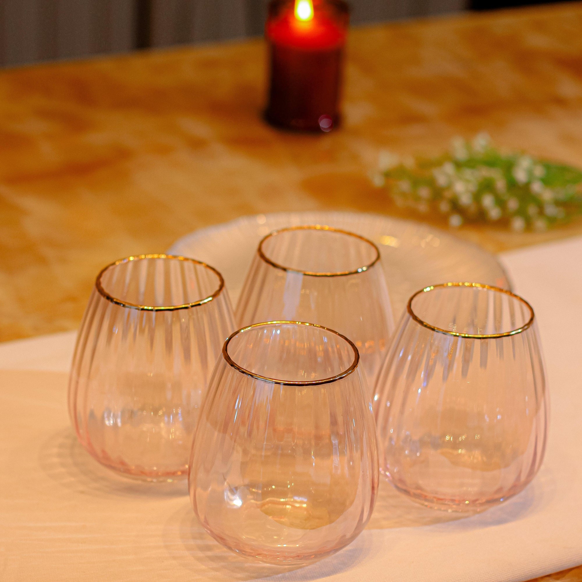Lush Set Of 4 Water Glasses