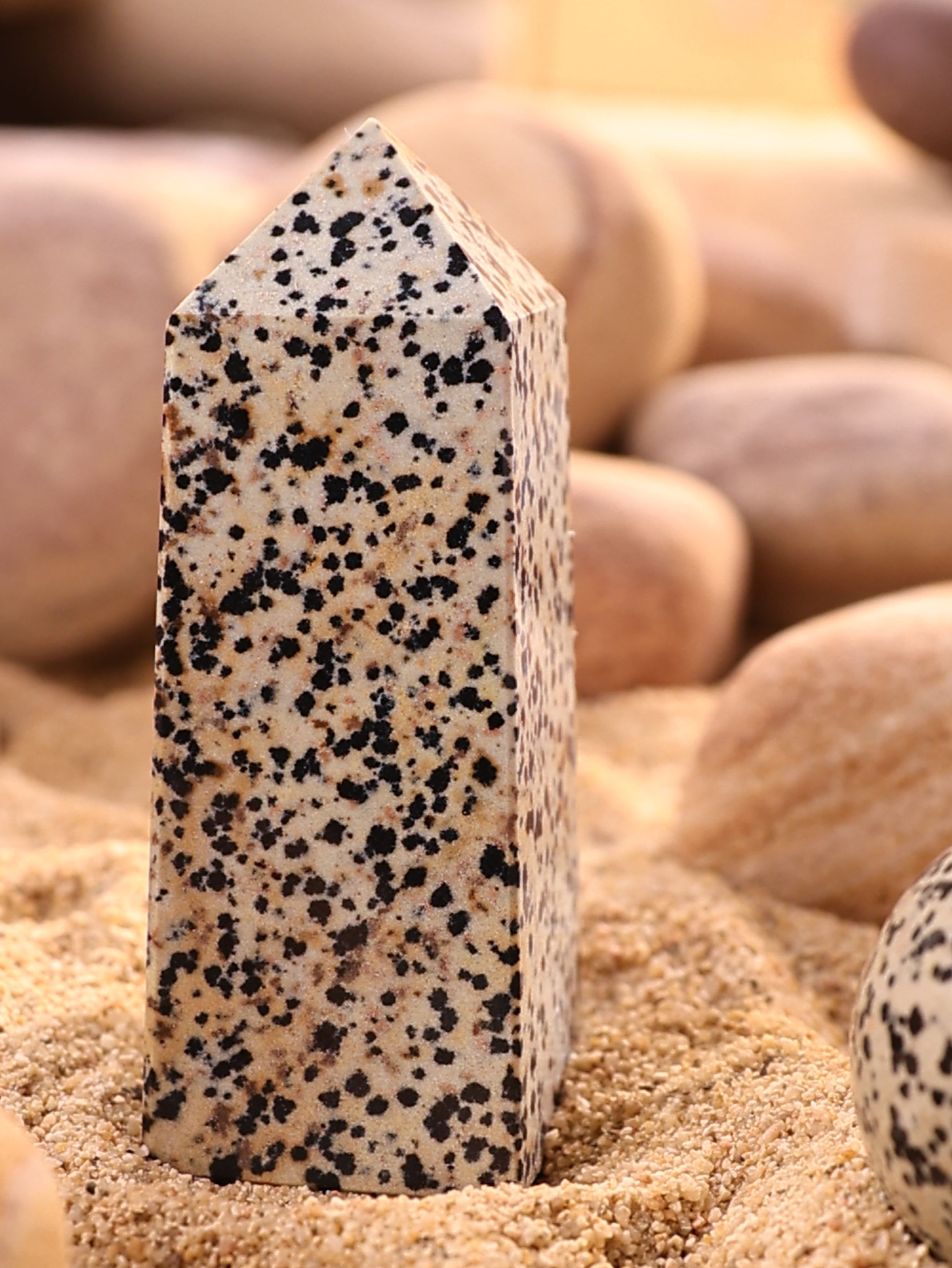 Gemstone Tower - Dalmatian Jasper