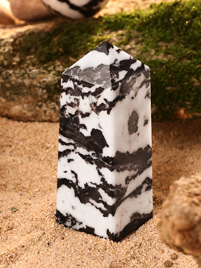 Gemstone Tower - Zebra Jasper