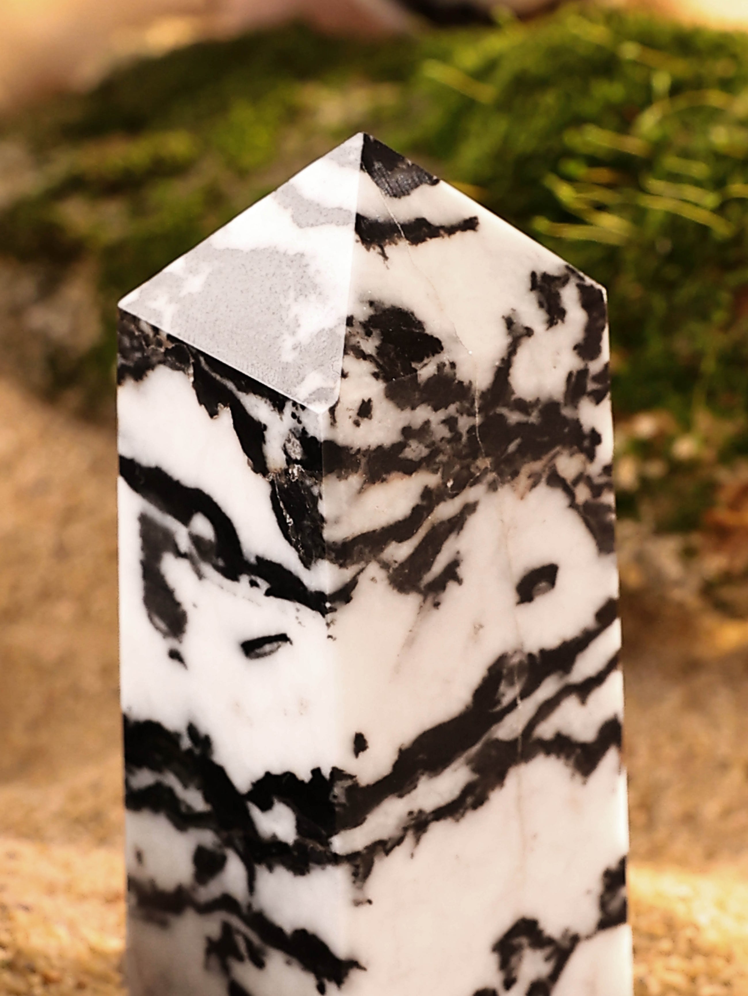 Gemstone Tower - Zebra Jasper