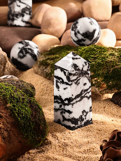 Gemstone Tower - Zebra Jasper