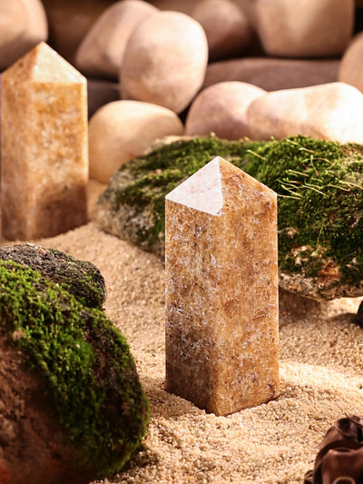Gemstone Tower - Gold Quartz