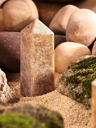 Gemstone Tower - Gold Quartz