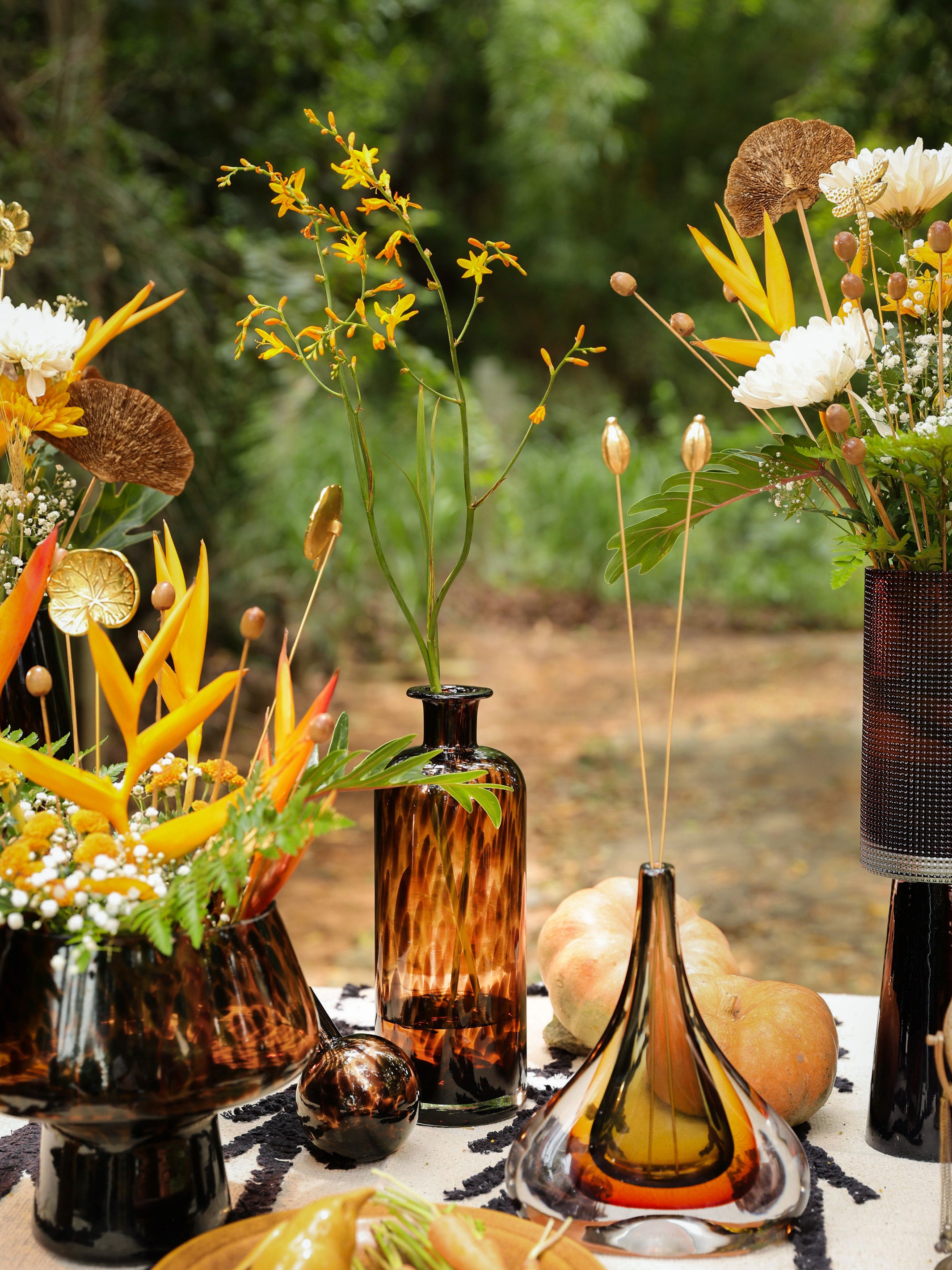 Egyptian Tall Vase With Lid