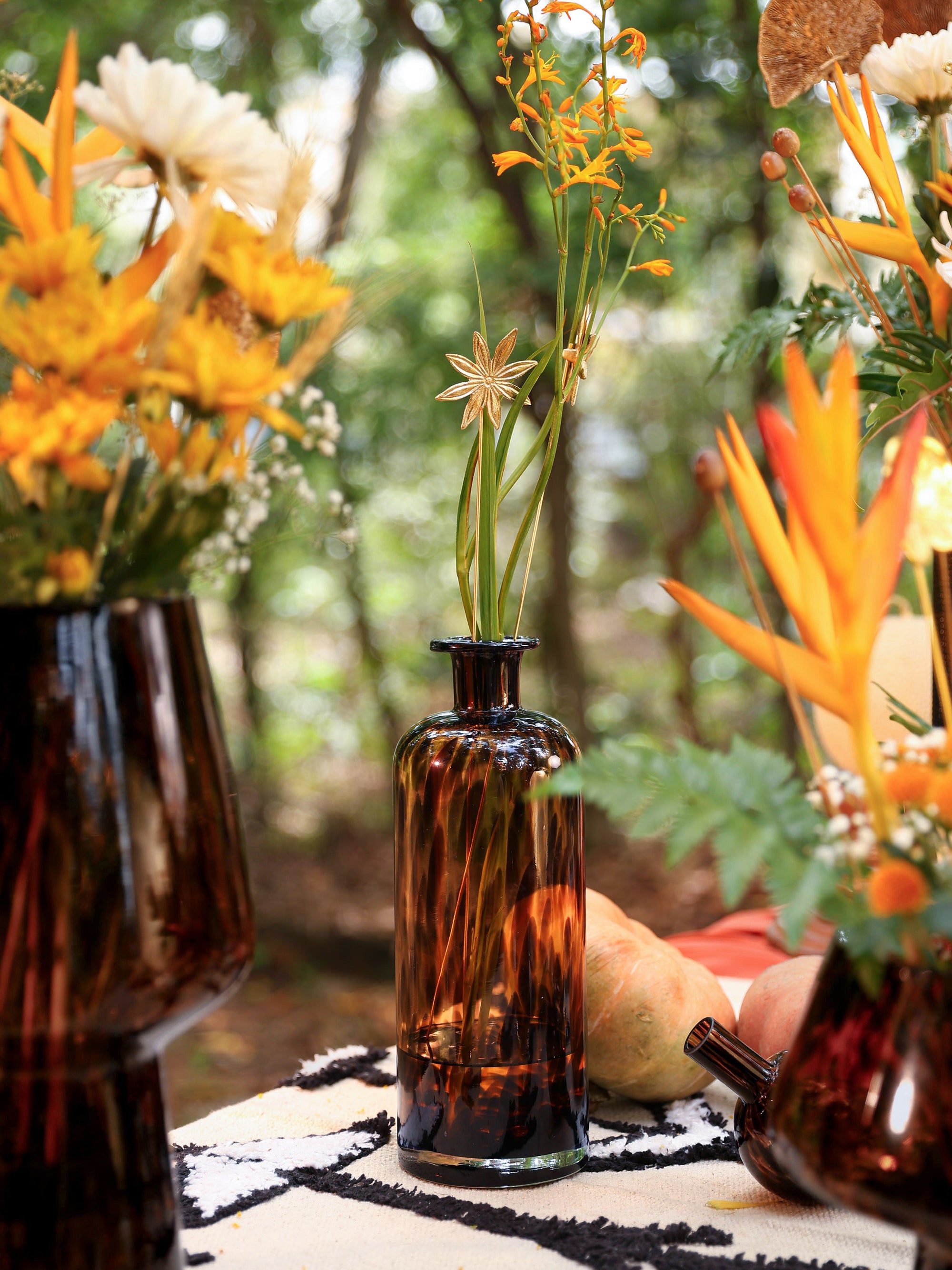 Egyptian Tall Vase With Lid