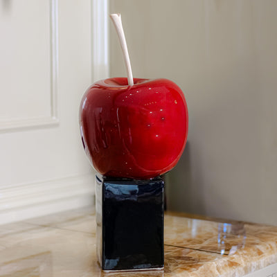 The Red Apple Sculpture