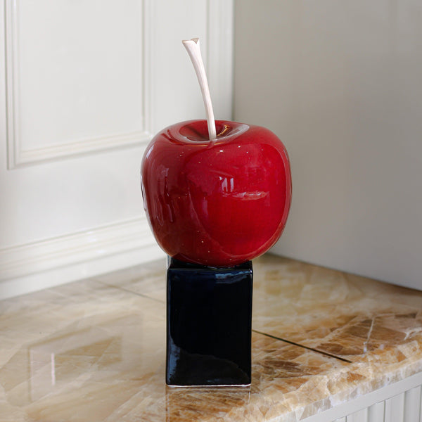 The Red Apple Sculpture