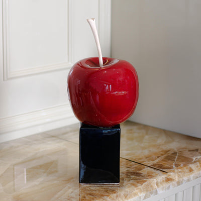 The Red Apple Sculpture
