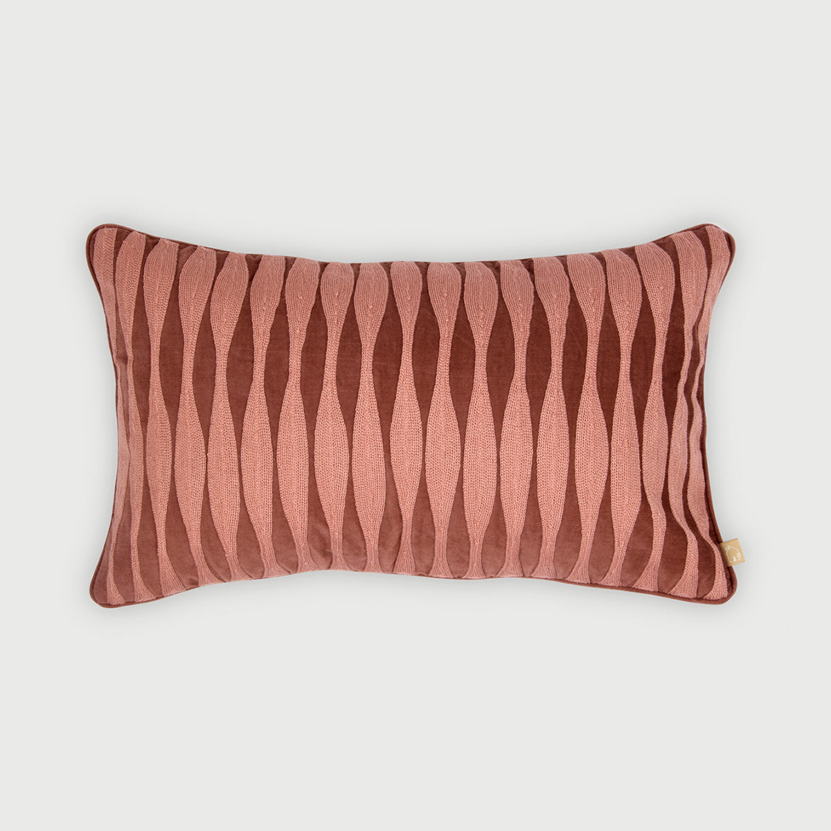 Ripple Rhubarb Oblong Cushion Cover
