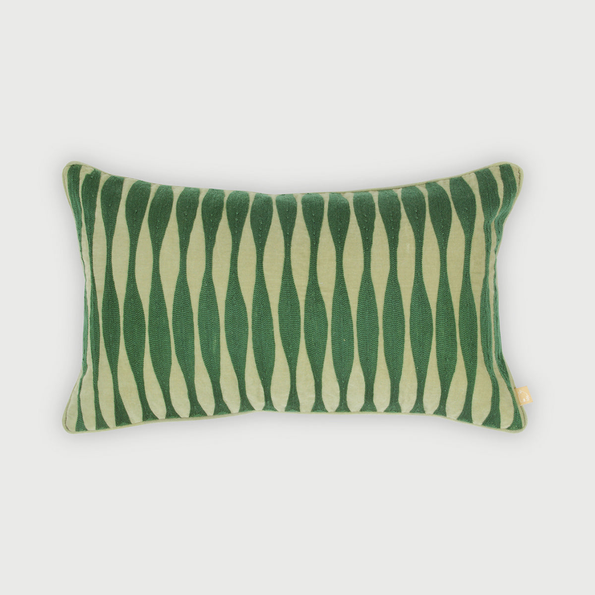 Ripple Eucalyptus Oblong Cushion Cover