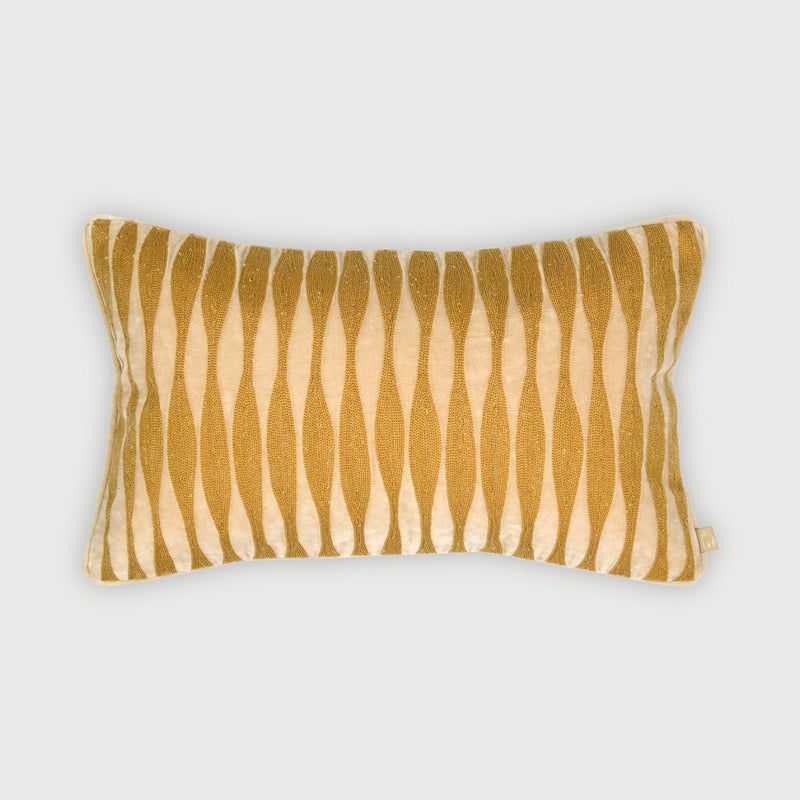 Ripple Peach Oblong Cushion Cover