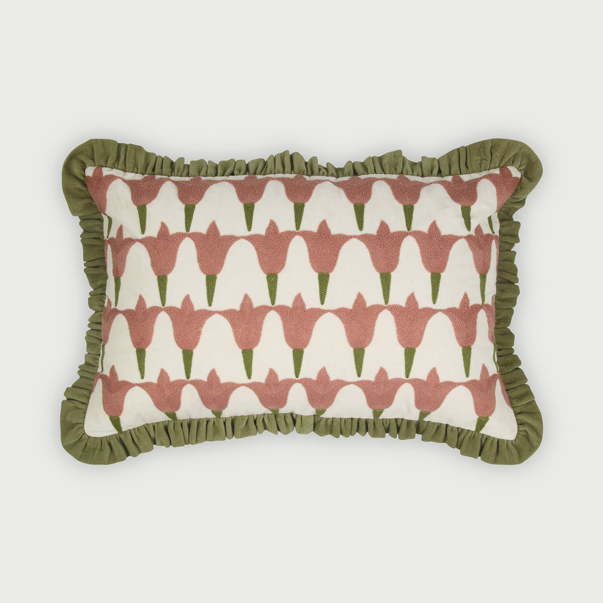 Tulip Raspberry Oblong Cushion Cover
