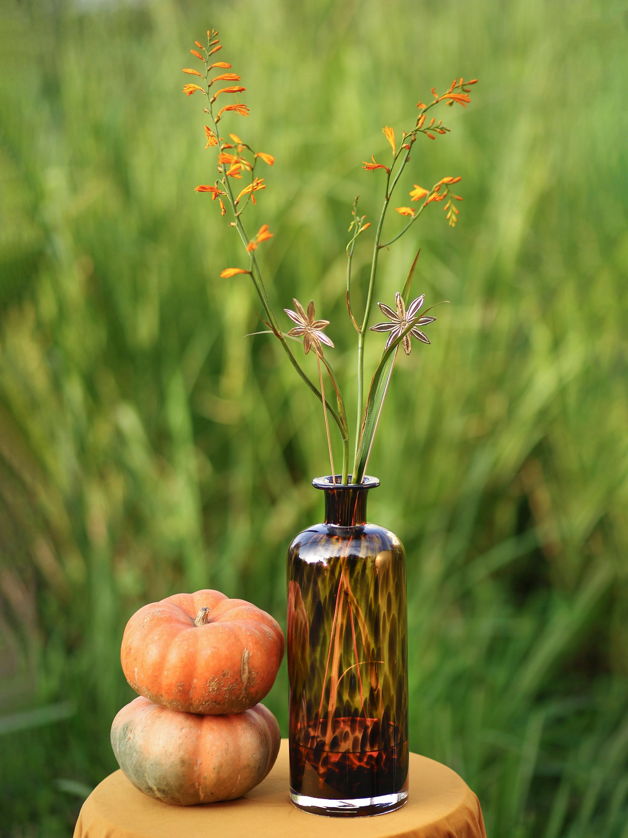 Egyptian Tall Vase With Lid