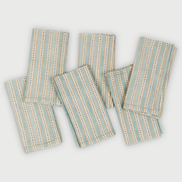 River Soft Blue Table Napkins-Set of 6