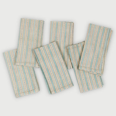 River Soft Blue Table Napkins-Set of 6