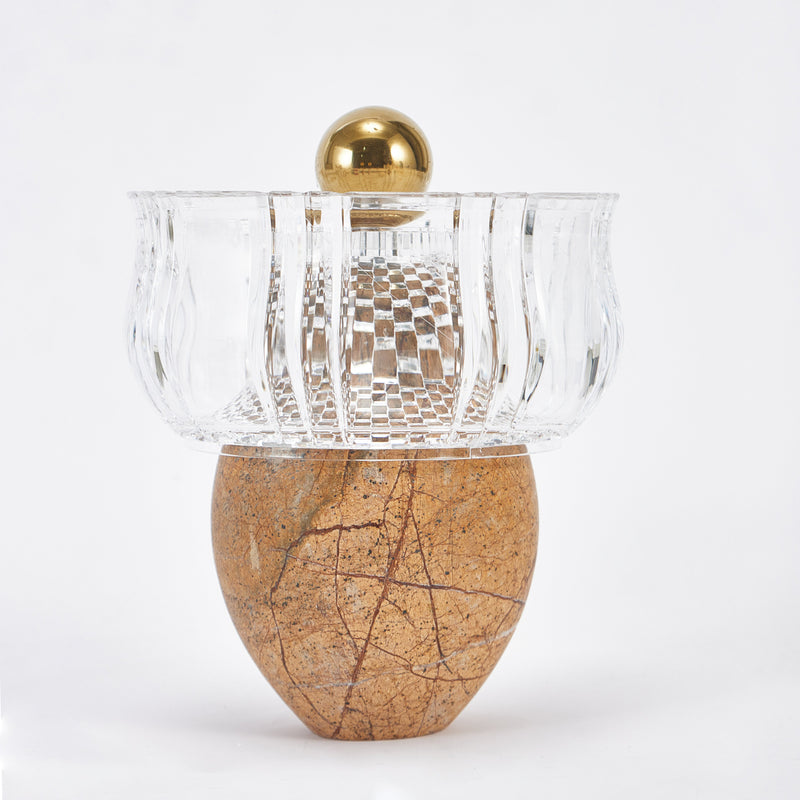 Royal Marble Nut Bowl - Brown