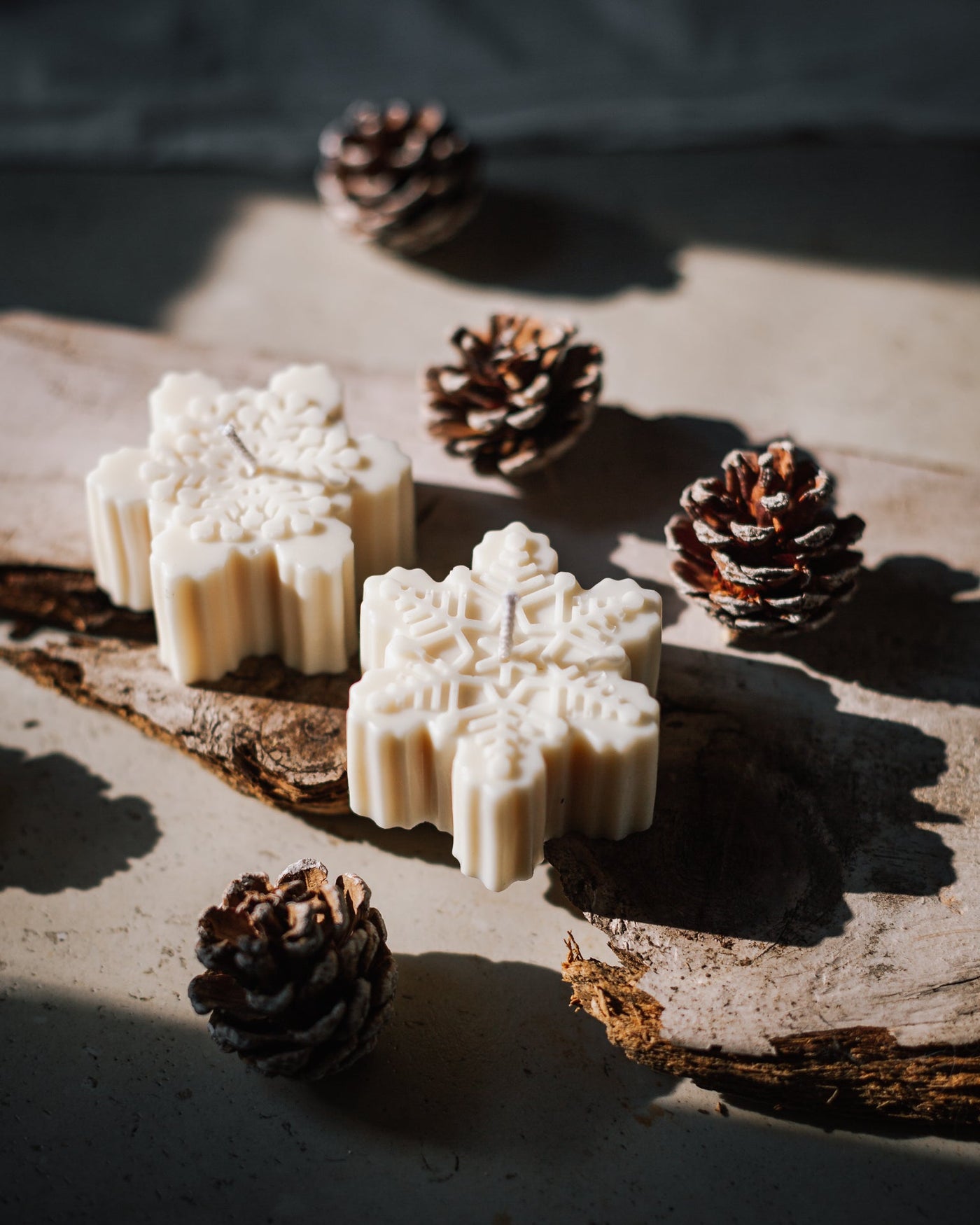 Snowflake Candles (Set of 2)