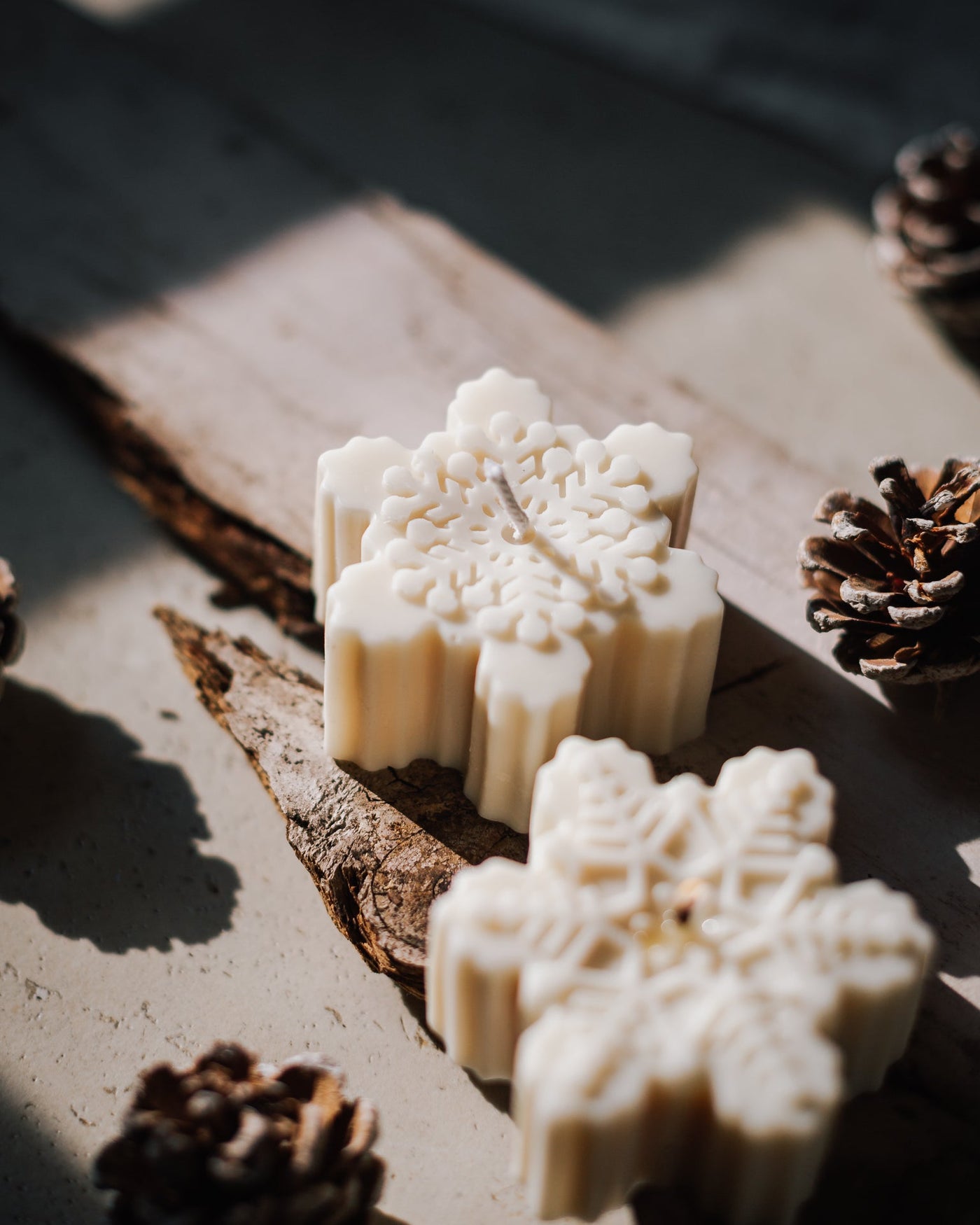 Snowflake Candles (Set of 2)