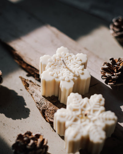 Snowflake Candles (Set of 2)