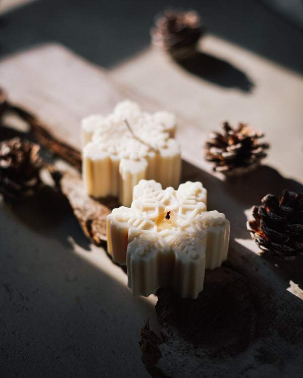 Snowflake Candles (Set of 2)