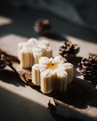 Snowflake Candles (Set of 2)
