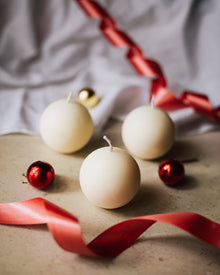 Christmas Ornament Candles (Set of 3)