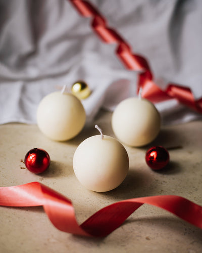 Christmas Ornament Candles (Set of 3)