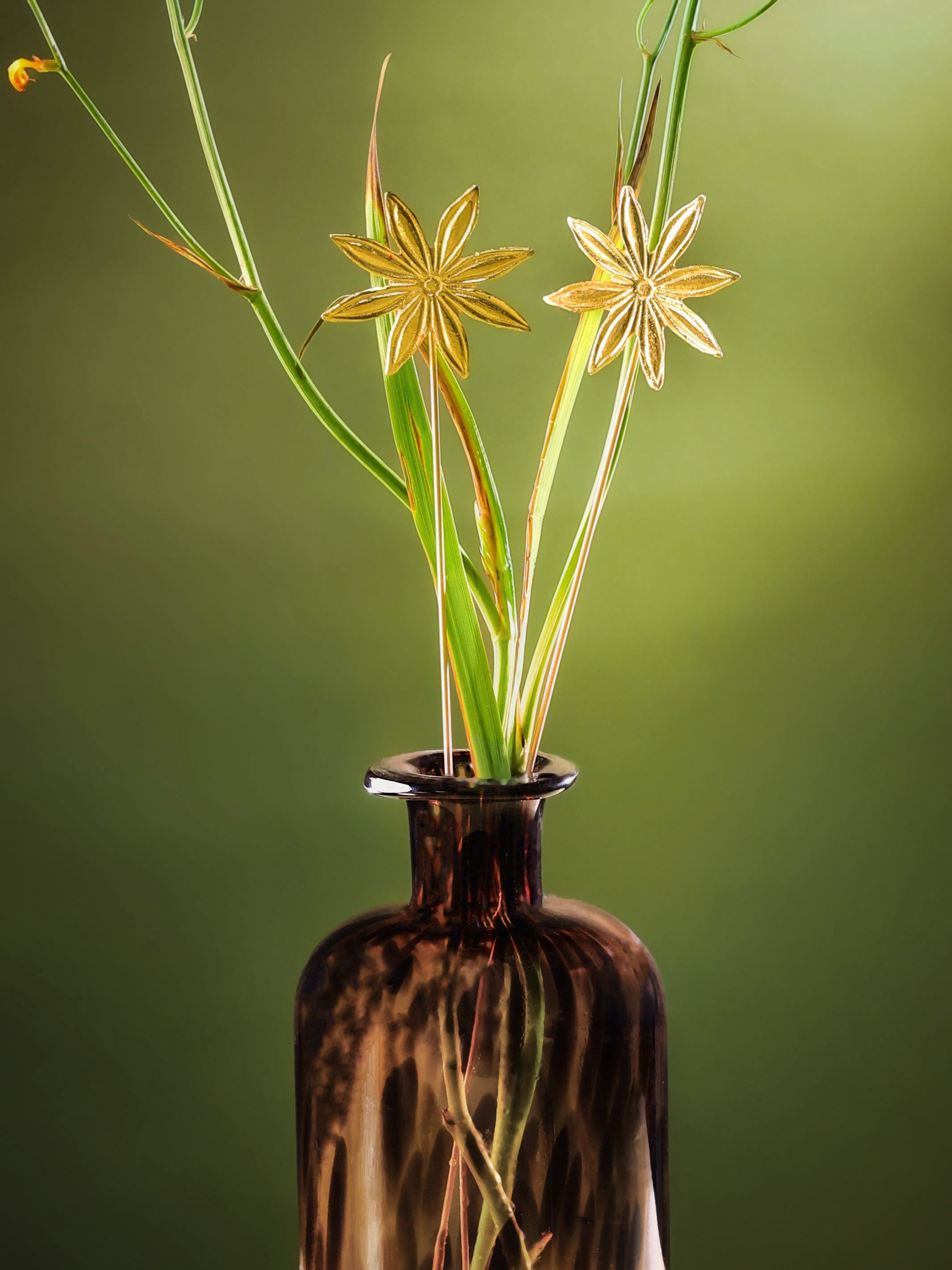 Egyptian Tall Vase With Lid