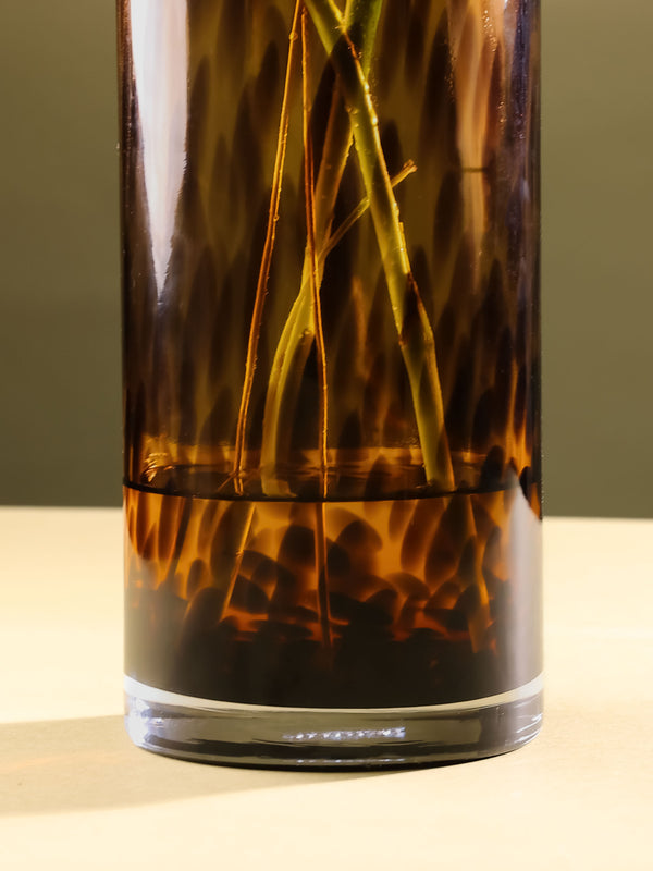 Egyptian Tall Vase With Lid