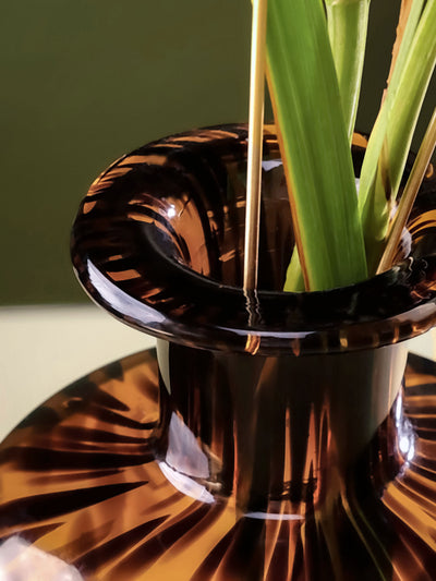 Egyptian Tall Vase With Lid