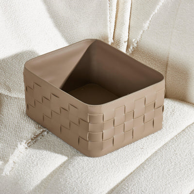 Aubrey Leather Basket