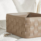 Aubrey Leather Basket