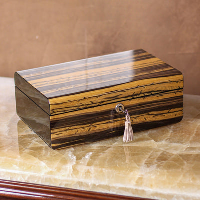 Elegance Time Piece/Jewel Box With Lock