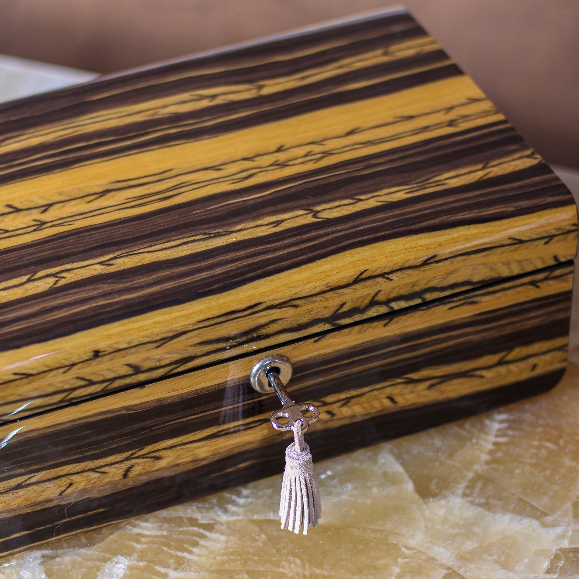Elegance Time Piece/Jewel Box With Lock