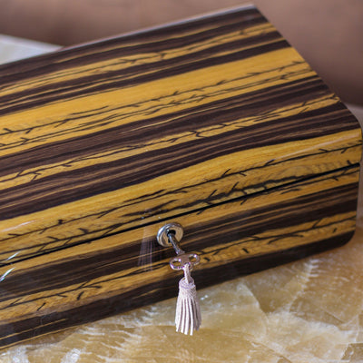 Elegance Time Piece/Jewel Box With Lock