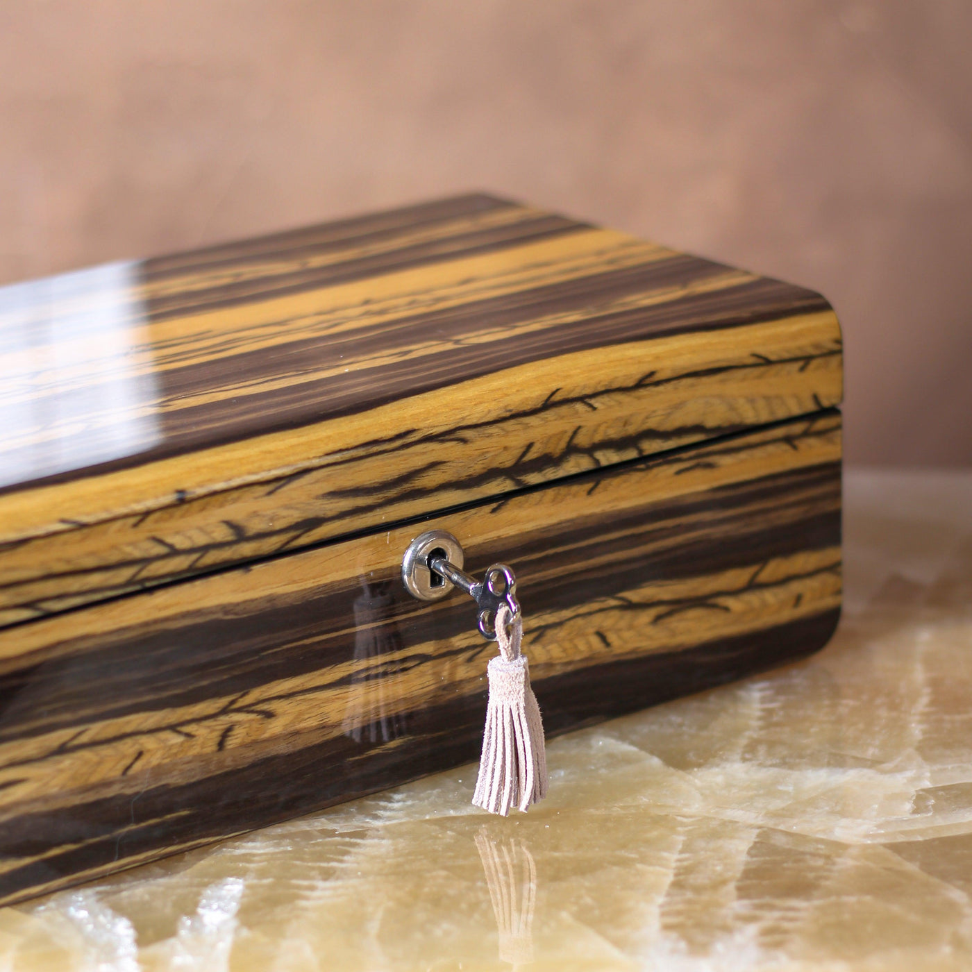 Elegance Time Piece/Jewel Box With Lock
