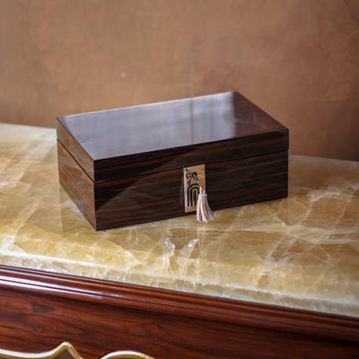 Brilliance Time Piece/Jewel Box With Lock