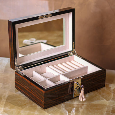 Brilliance Time Piece/Jewel Box With Lock