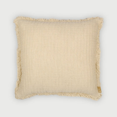 Trail Oatmeal Cotton Cushion Cover