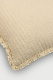 Trail Oatmeal Cotton Cushion Cover