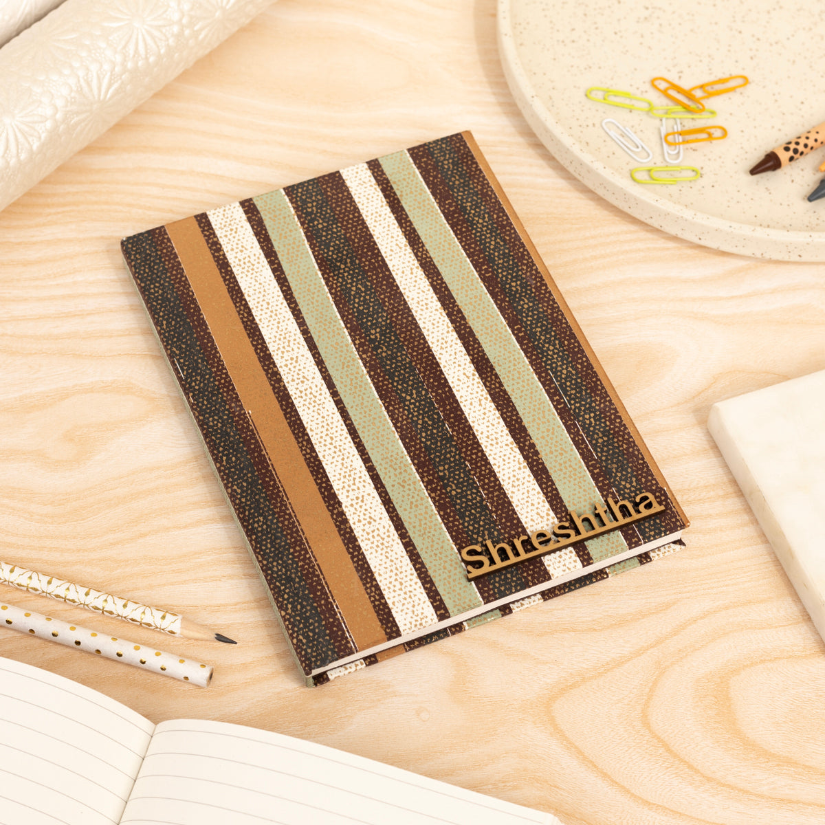 Brown Story Hardbound Note Book