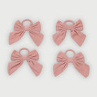 Rose Velvet Napkin Rings-Set of 4