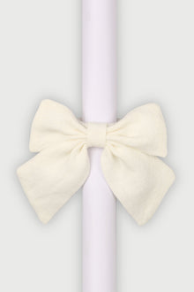 Ivory Linen Napkin Rings-Set of 4